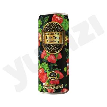 Aloe Vera Cubes Strawberry Iced Tea 300 Ml
