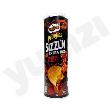 Pringles Sizzling Hot Extra Hot Cheese and Chilli 160Gm
