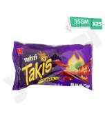 Takis Hot Chili Pepper Lime Mini Fuego Chips 25X35 Gm