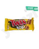 Twix Caramel and Milk Chocolate Top Biscuit 20X21Gm