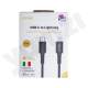 Levore USB C to Lightning Cable Black 1M